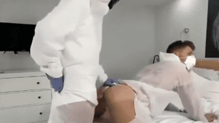 Gay men fuck in quarantine video