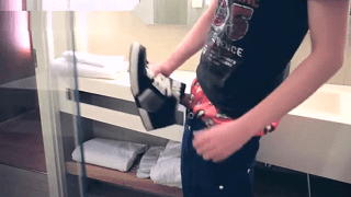 Teen guys masturbate and fucks his shoe