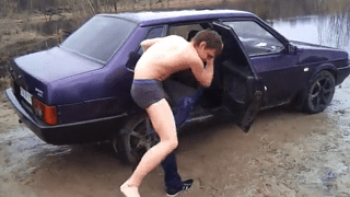 Russian gay boy goes nude skinny dipping